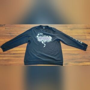 Men's Black & Purple Beetlejuice Graphic Pull Over Sweater